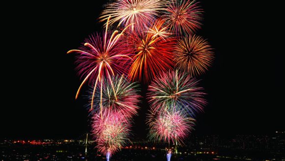 お部屋から眺める「東京湾大華火祭」 ２日間
